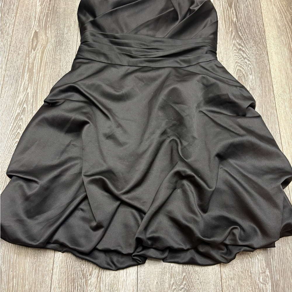 Davi’s Bridal Elegant Black Strapless Dress - Picture 3 of 16